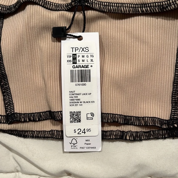 garage halter crop top - Picture 2 of 4